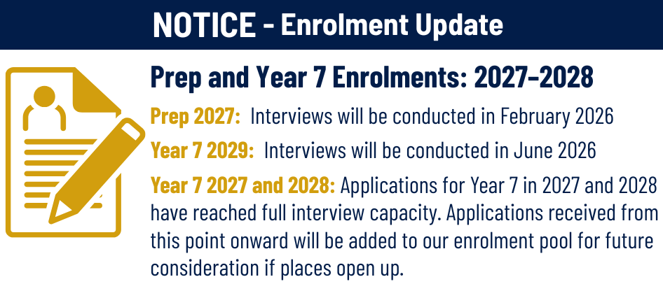 Enrolment Update 2026-2028