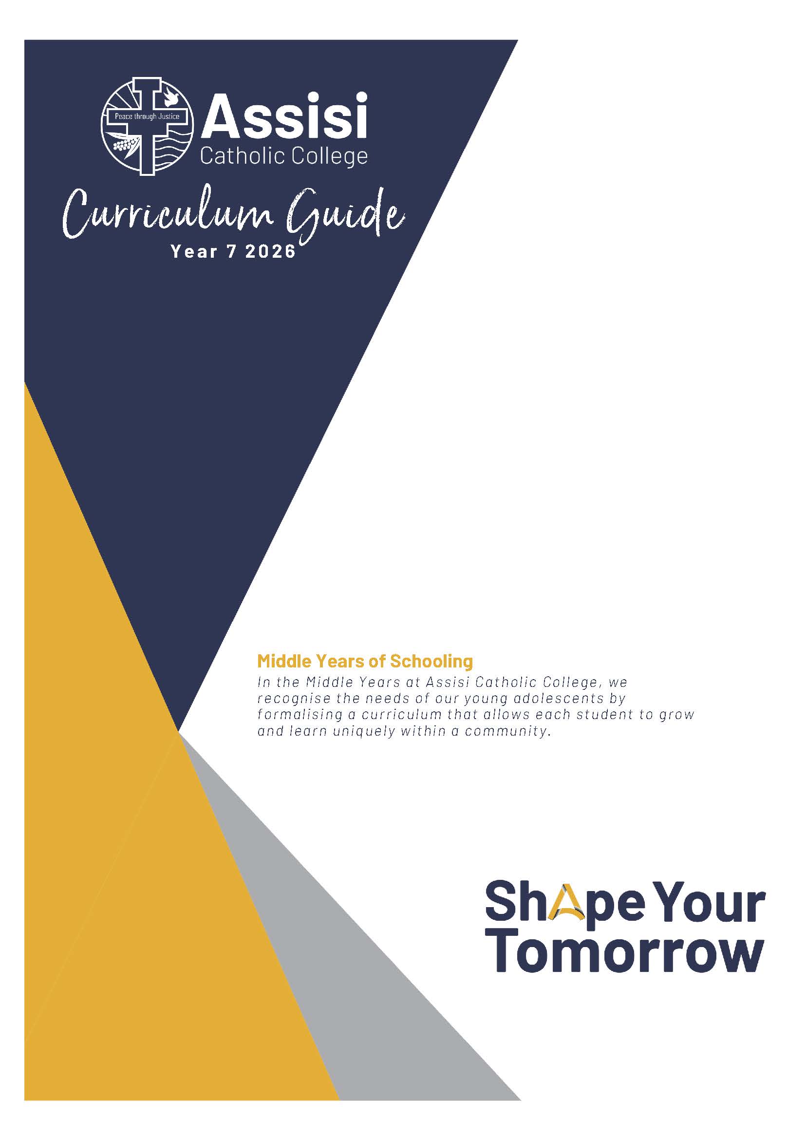 Year 7 Handbook Cover