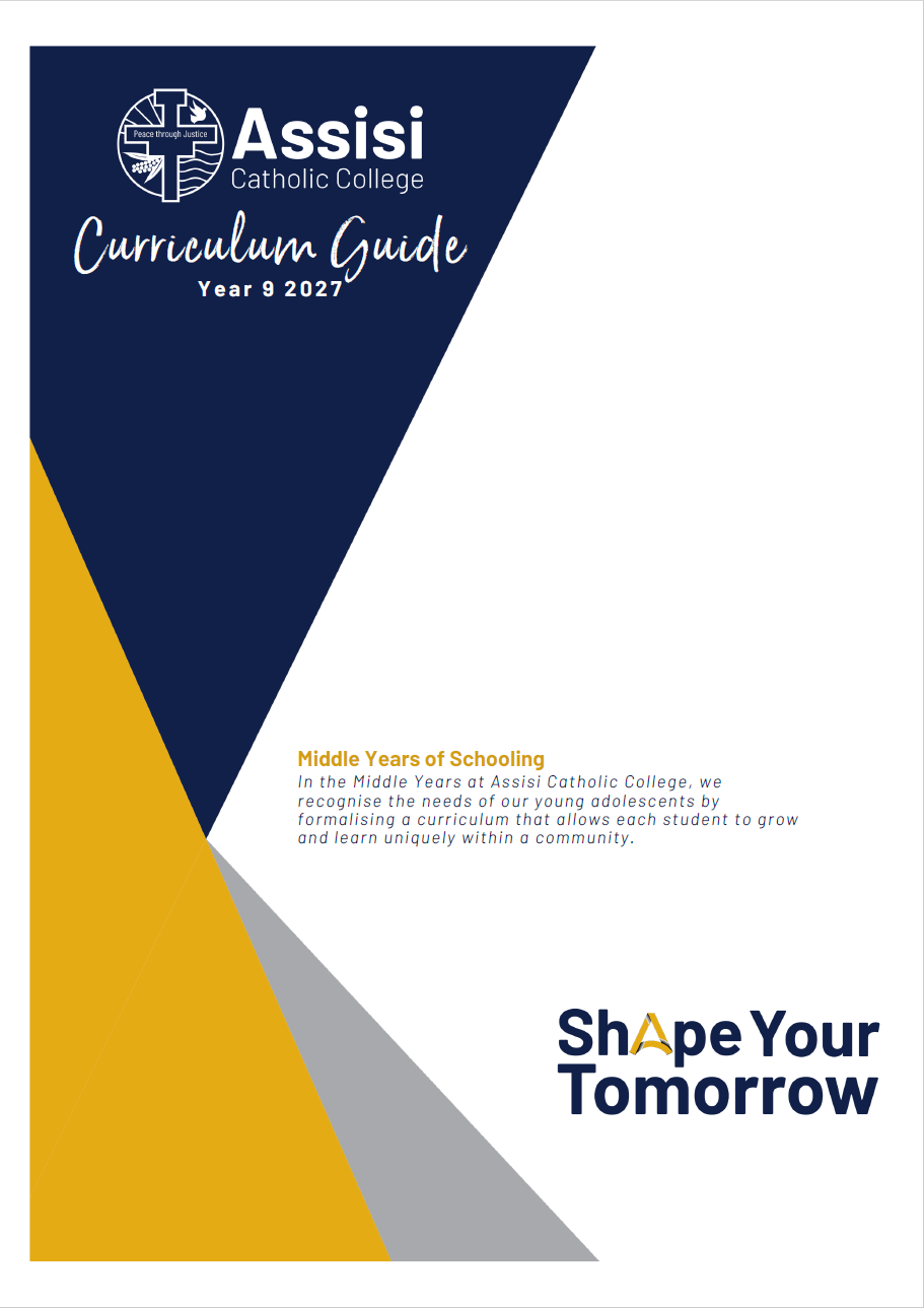 Year 9 Subject Handbook Cover