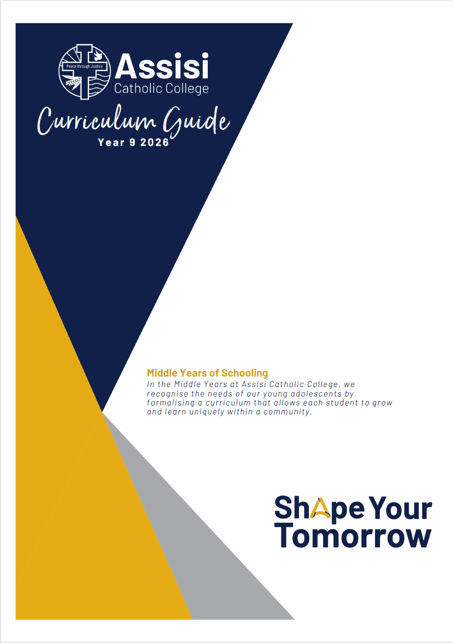 Curriculum Guide Year 9 Front Page