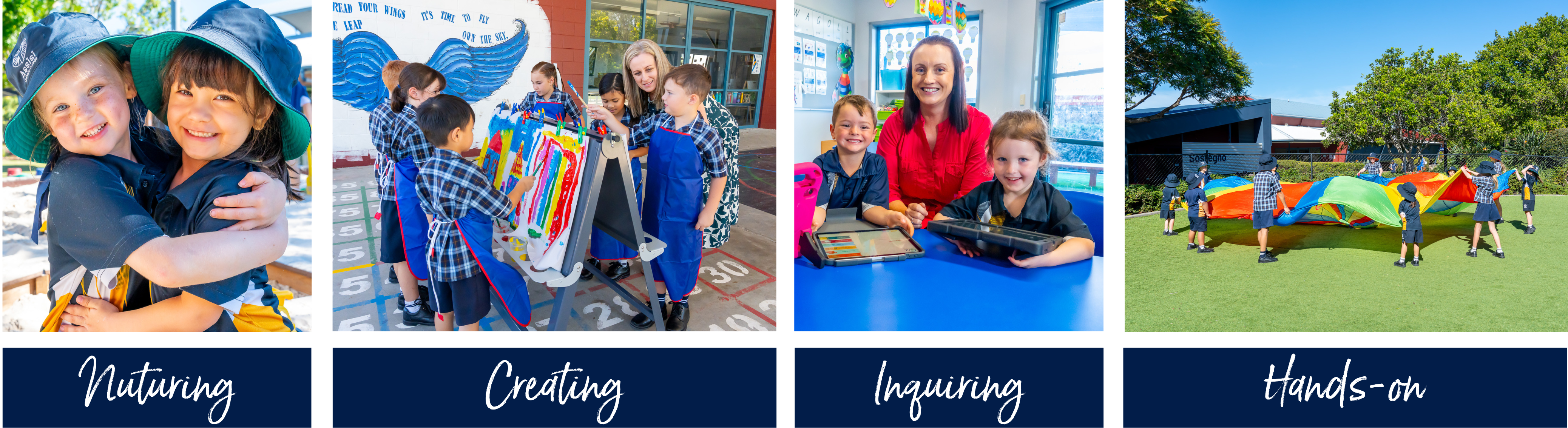 Students enjoying the facilities of Assisi College